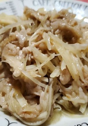シャキシャキジャガ芋と豚肉炒め-レシピのメイン写真