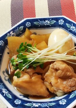 ご飯が進む！鶏もも肉と大根のポン酢煮-レシピのメイン写真