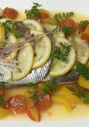 鯛の洋風姿煮…レモン添え-レシピのメイン写真