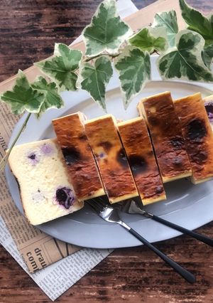 ブルーベリーベイクドチーズケーキ-レシピのメイン写真