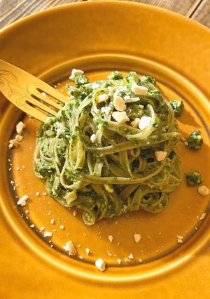 春菊のveganジェノベーゼパスタ-レシピのメイン写真