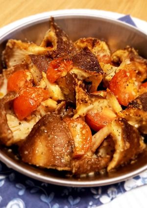 しいたけとプチトマトのチーズ焼き-レシピのメイン写真