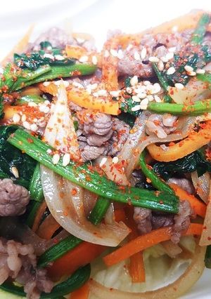 馬肉バラ肉のスタミナ焼き-レシピのメイン写真