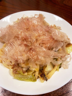 たっぷり削りたて鰹節かけ焼きうどん-レシピのメイン写真