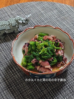ホタルイカと菜の花の辛子和え(^q^)-レシピのメイン写真