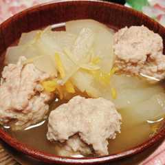 รูปของ ゆず香る鶏だんごと大根の生姜スープ