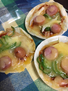 余った餃子の皮で♫簡単ひと口ピザ-レシピのメイン写真