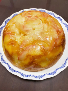りんごとルレクチェの炊飯器ケーキ 卵なし-レシピのメイン写真