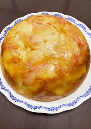 りんごとルレクチェの炊飯器ケーキ 卵なし-レシピのメイン写真