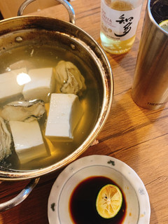 牡蠣と湯豆腐-レシピのメイン写真