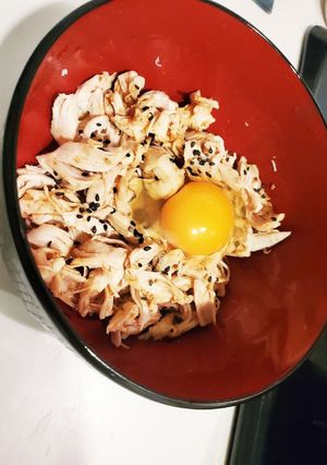 【ダイエット飯】ささみの焼肉ソースユッケ-レシピのメイン写真