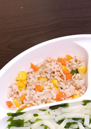 離乳食完了期　鶏ひき肉炒め-レシピのメイン写真