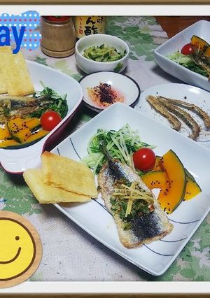 ネギ塩ごま油ソース香る鰯ソテー>゜))彡-レシピのメイン写真