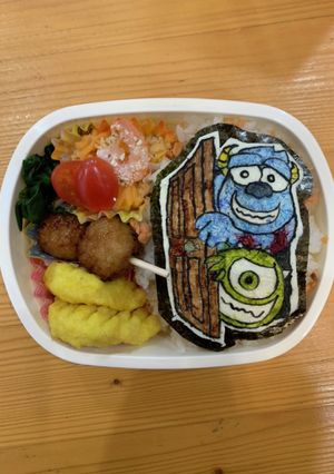 モンスターズインクキャラ弁当オブアート-レシピのメイン写真