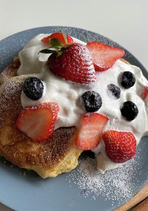 混ぜるだけ簡単スフレパンケーキ-レシピのメイン写真