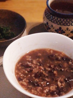 朝食に。小豆と白米のおかゆ-レシピのメイン写真