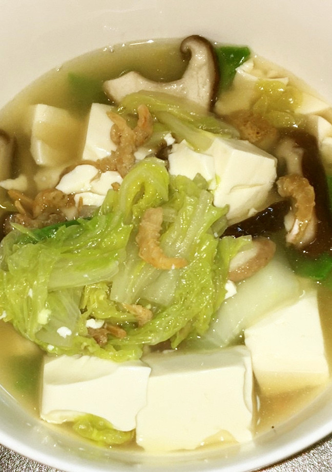 干し海老と白菜と豆腐の生姜中華煮-レシピのメイン写真