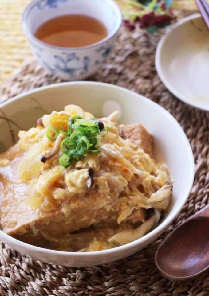 じんわり美味しい厚揚げのバター風味卵とじ-レシピのメイン写真