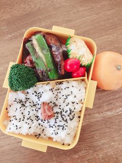 なすと豚肉の味噌炒め弁当♪-レシピのメイン写真