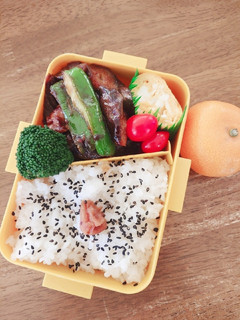 なすと豚肉の味噌炒め弁当♪-レシピのメイン写真