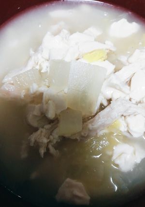 サラダキチンとお豆腐の中華粥-レシピのメイン写真