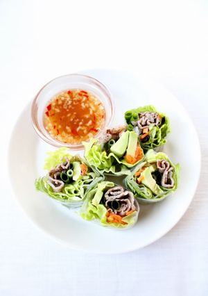 簡単手軽に【生春巻き（アボカド＆ビーフ）-レシピのメイン写真