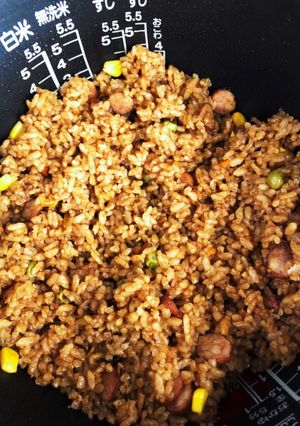 家のカレーピラフ(炊飯器)-レシピのメイン写真