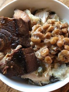 納豆とブリの照り焼き丼-レシピのメイン写真