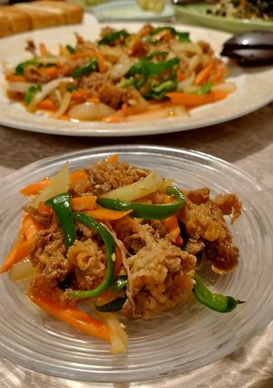ワンパンで簡単!牛肉と野菜のプルコギ風-レシピのメイン写真