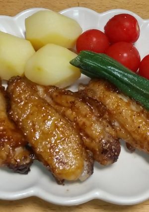 鶏手羽中の甘辛焼き-レシピのメイン写真