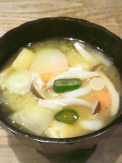高萩市のみそを使った具だくさんのおみそ汁-レシピのメイン写真