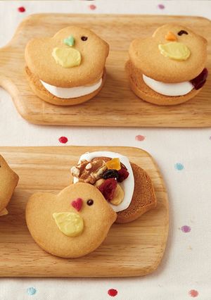ぴよぴよ♪マシュマロサブレサンド-レシピのメイン写真