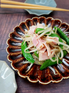 シャキシャキ♪もやしとえんどうの塩炒め-レシピのメイン写真