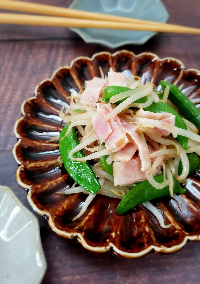 シャキシャキ♪もやしとえんどうの塩炒め-レシピのメイン写真
