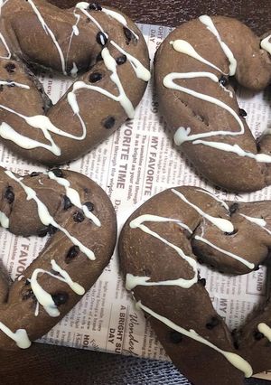 簡単ハートチョコパン【動画あり】-レシピのメイン写真