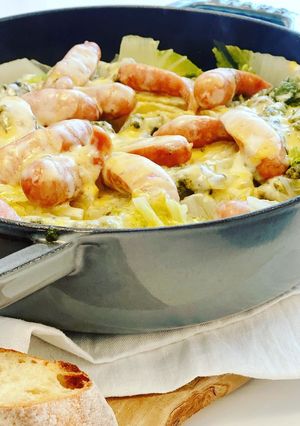 ジェノベーゼソースと白菜のスープグラタン-レシピのメイン写真