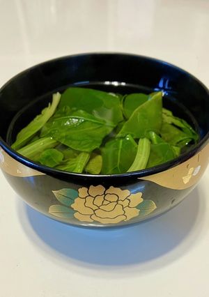 ほうれん草のお吸い物-レシピのメイン写真