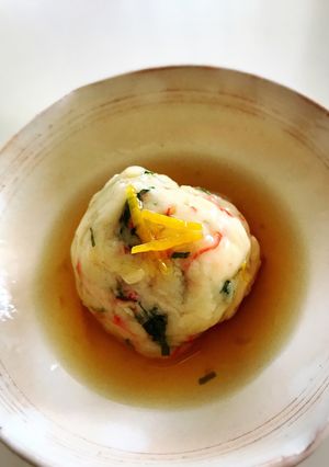 はんぺんだんご 柚子風味餡かけ-レシピのメイン写真