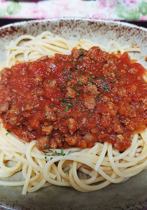 簡単15分でミートソース-レシピのメイン写真