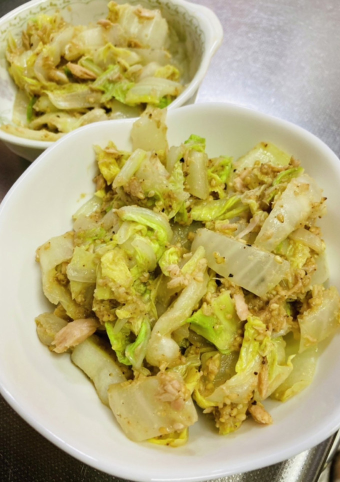 白菜とツナの胡麻和え-レシピのメイン写真