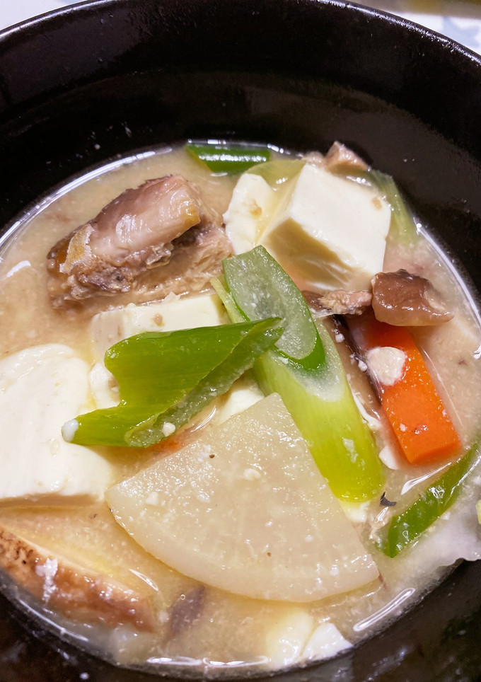 サバ缶で粕汁-レシピのメイン写真