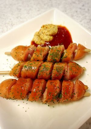 トルネードソーセージ作ってみた-レシピのメイン写真