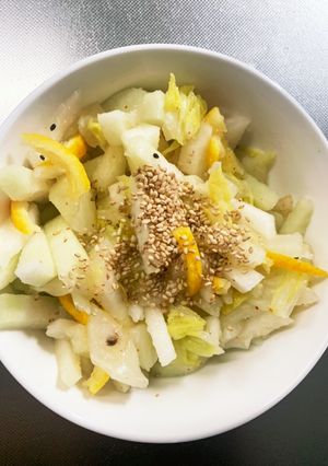 全てレンジ即出来白菜大根ゆず甘酢漬け-レシピのメイン写真