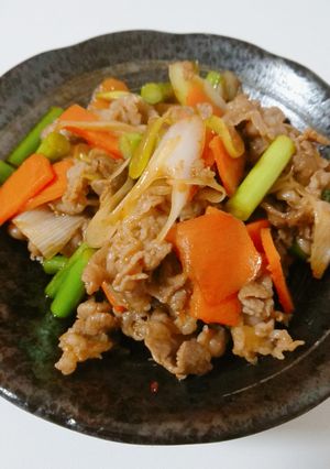 牛バラにんにく炒め-レシピのメイン写真