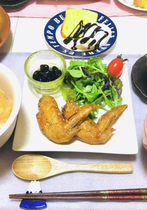 手羽先唐揚げ・カリカリメインの今夜の夕飯-レシピのメイン写真