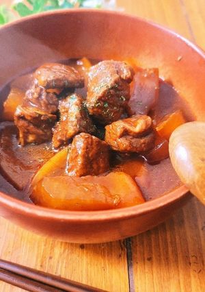 炊飯器で簡単☆材料2つ洋風牛大根♪-レシピのメイン写真