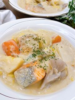 簡単☆絶品!鮭の豆乳シチュー☆-レシピのメイン写真