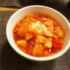 รูปของ ホットクックで野菜たっぷりミネストローネ