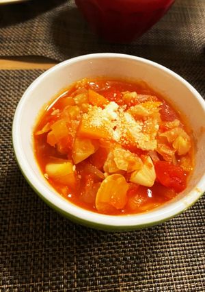 ホットクックで野菜たっぷりミネストローネ-レシピのメイン写真
