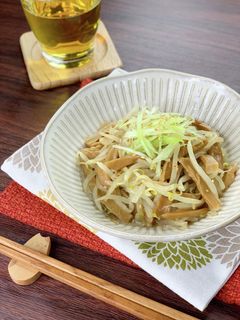 もやしとメンマの「まるで塩ラーメン」炒め-レシピのメイン写真